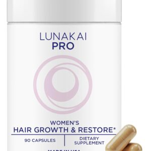 Lunakai PRO USA Made Women’s Hair Growth & Restore Vitamins